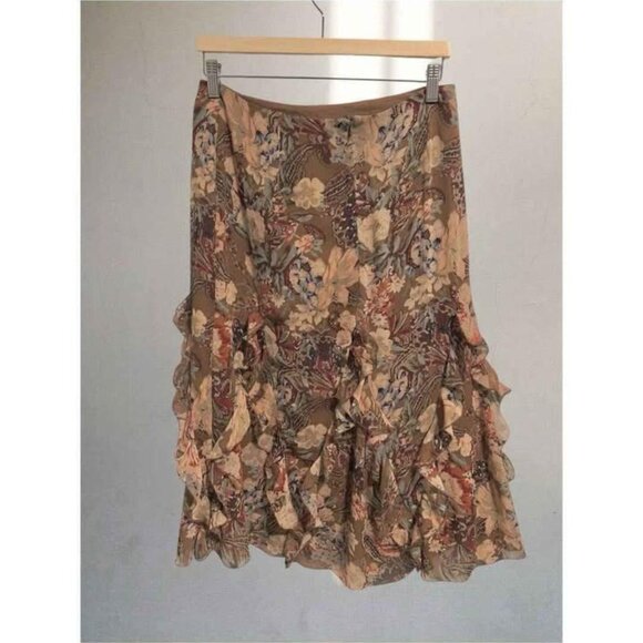 Floral Maxi Ruffle Skirt - Picture 3 of 4